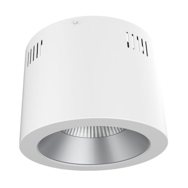 White Surface CCT Ø231,9x160mm aluminium housing for CCT led downlights