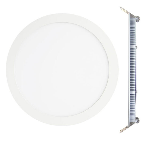 Slim Led downlight 24W 4000K 2160Lm PF >0,95 CRI>80 Ø295x20mm Cut out: Ø280mm flash free driver IP20