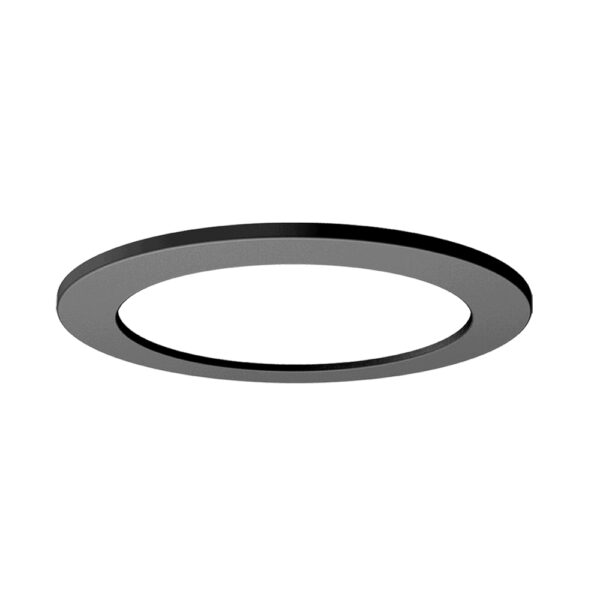 Black round PC cover for EVO led downlight Ø174mm