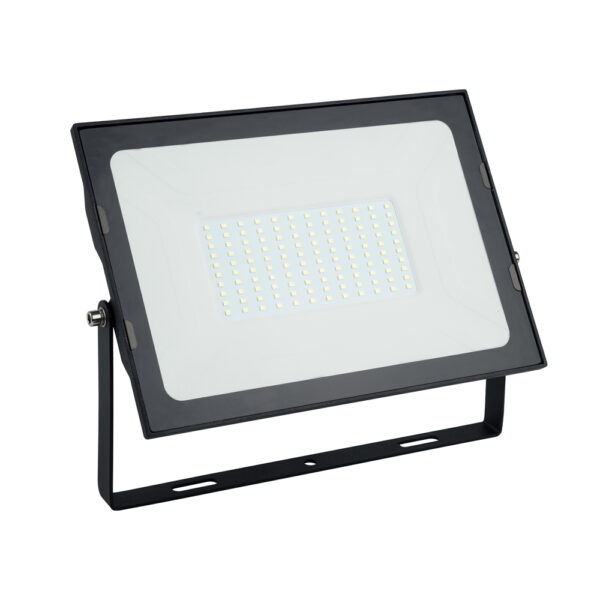 Slim led floodlight 100W GREEN-495-570nm 10000Lm PF>0,95 black housing IP65 - 100cm cable - pressure relief valve