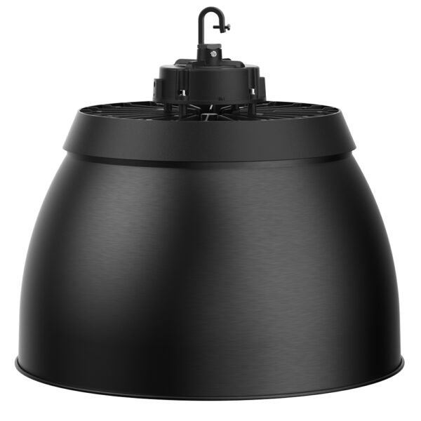 Aluminium reflector 70° Ø428x250mm BLACK finish on the outside for LED high bay powerswitch
