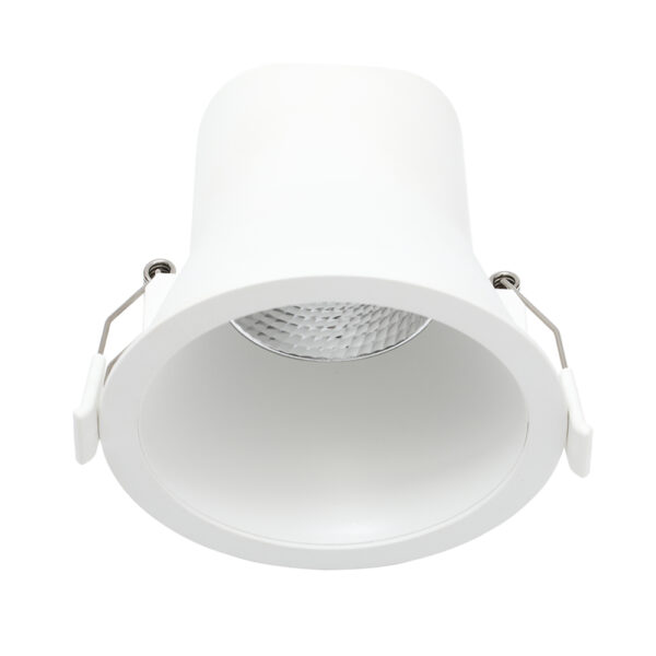 BEAM UGR<16 white led spot 9W 3CCT 2700K-3000-4000K 700Lm CRI>90 PF>0,90 Ref:60g TRIAC dimmable Flash-Free Ø103x91mm Cut out: Ø90mm IP44
