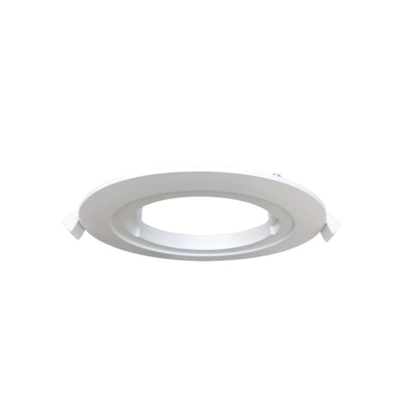 Extension ring Ø150mm. minimal cut out:Ø100mm. hold for downlight size:Ø103-114mm. white plastic with springs ideal for Ø114mm downlights