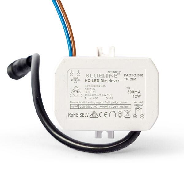 Blueline HQ LED Dim driver 500mA 12-24v.12w pacto 500 TR Dim