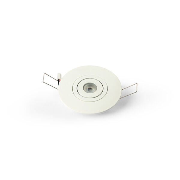 LED spot PLAZA ROUND 1x3W 80mm WIT 828 45*