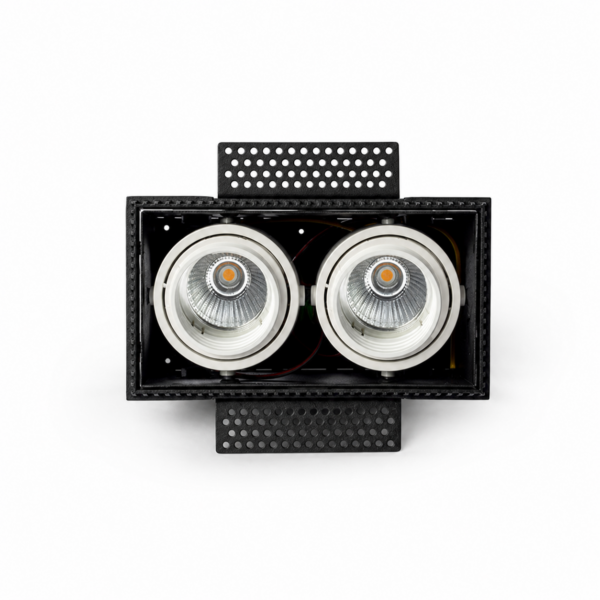 Blueline LIBER 2V trimless  GU10   huis: zwart  ring:  wit