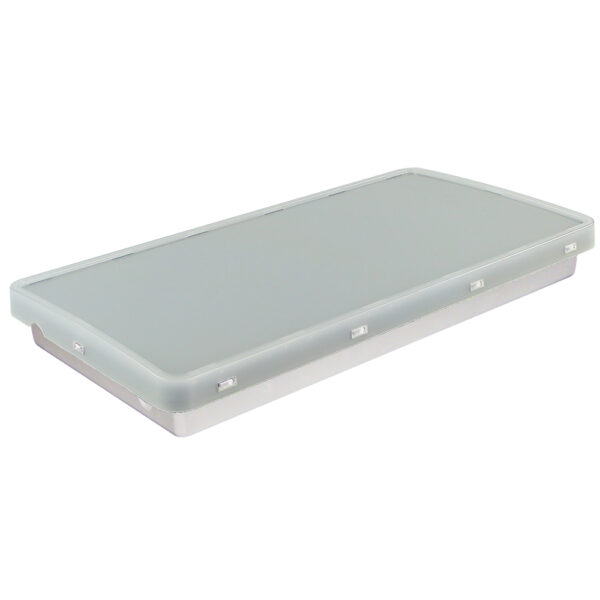 AT-autotest Multi-Bulkhead 4W 200Lm 16SMD emg fixture surface +recessed-KIT OPAL cover NM/M-maintained testbutton 3 hours LifePo4 battery IK08 IP65